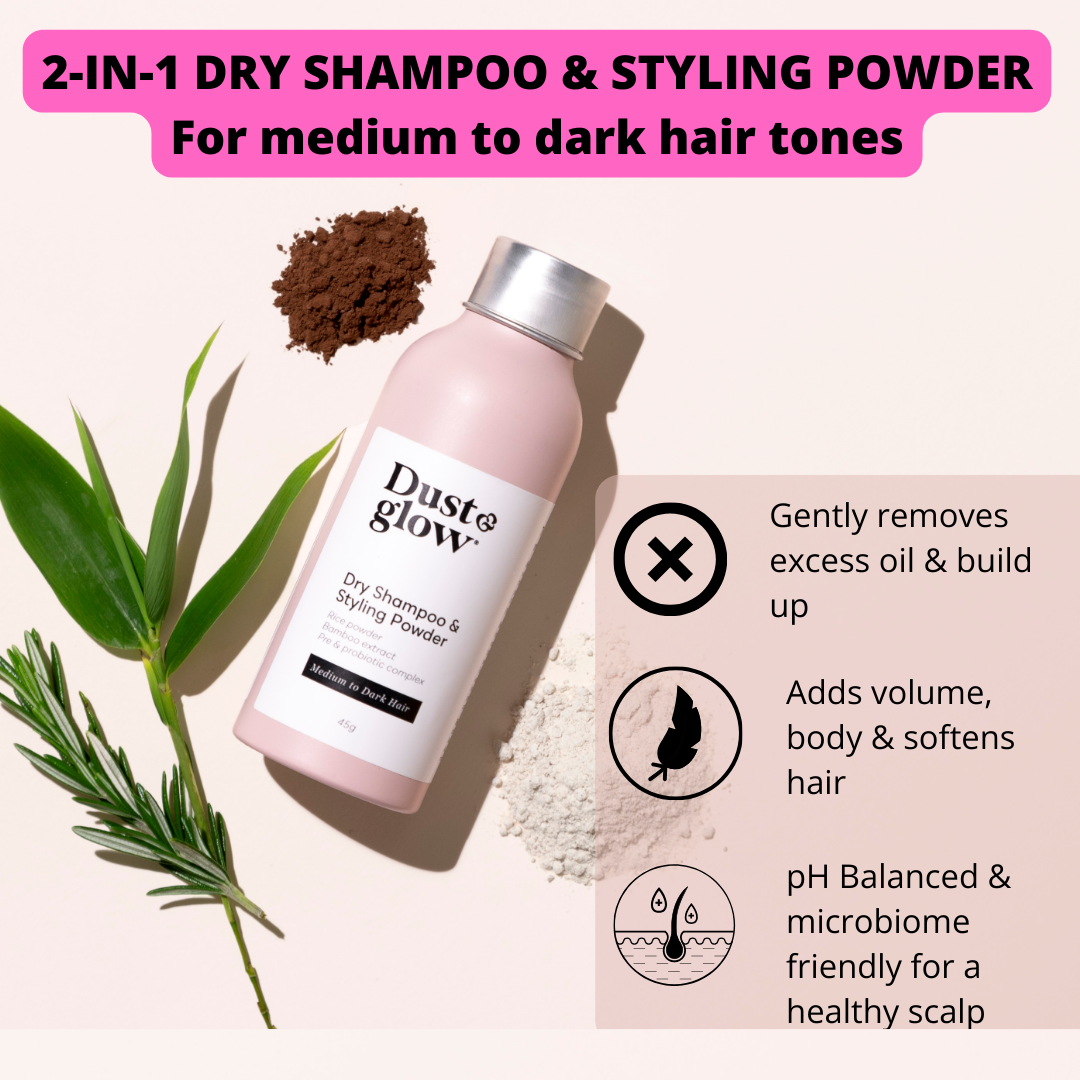 Dry Shampoo & Styling powder - Dark hair